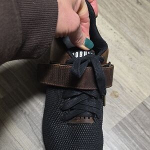 Black and Brown Athletic Shoes